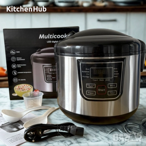 Smart Мултикукър 4L, 700W – 12 програми, таймер, 474, снимка 2 - Мултикукъри - 52382612