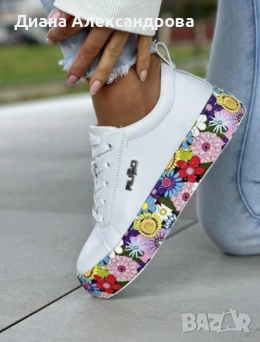 Бели сникърси Filippo естествена кожа 