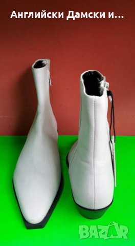 Английски дамски боти естествена кожа-M&S, снимка 5 - Дамски боти - 35283544
