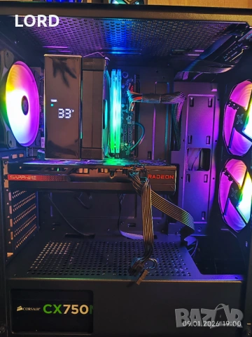 Геймърски i9 9900K, RX 7600 8GB,RAM 16GB DDR4 3600, SSD 512GB NVME