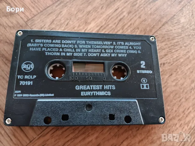EURYTHMICS Greatest HITS аудио касета, снимка 3 - Аудио касети - 50169124
