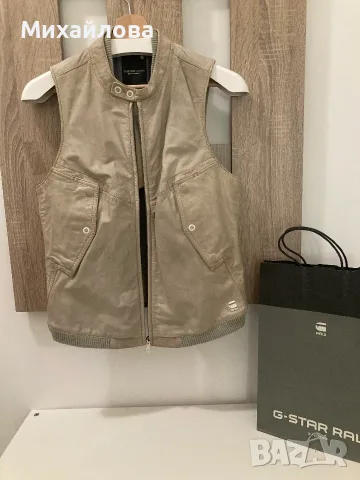 G-Star Raw, Кожен елек, размер М, снимка 7 - Елеци - 56256020