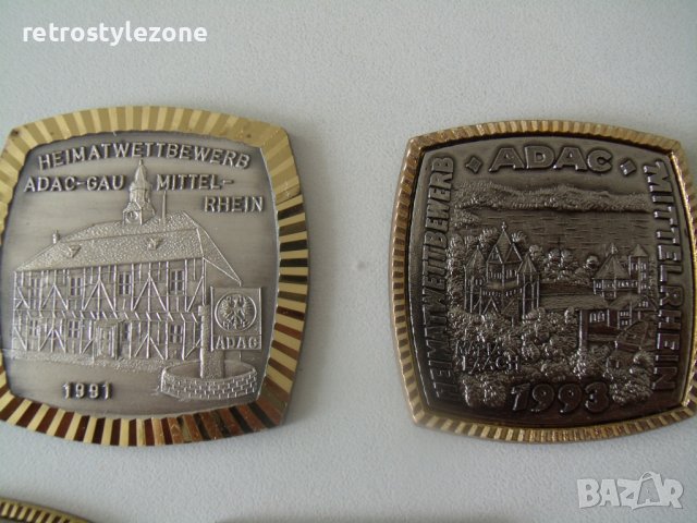 № 7146 лот 7 броя стари метални плакети ADAC, снимка 4 - Други ценни предмети - 42223117