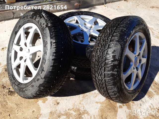 Зимни гуми  DUNLOP 4бр 195/65 R15 с лети джанти., снимка 5 - Гуми и джанти - 30204644