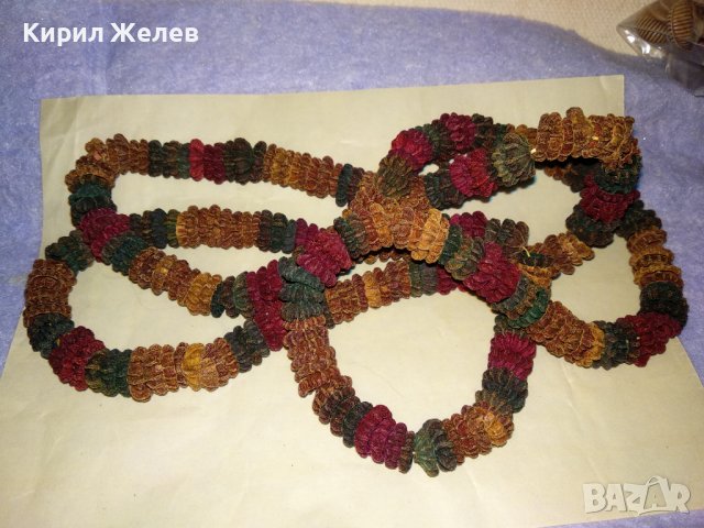 УНИКАЛНО КРАСИВ ФЕШЪН АРТ ГЕРДАН от ЕСТЕСТВЕНИ МАТЕРИАЛИ ХЕНД МЕЙД НАКИТ КОЛИЕ 34629