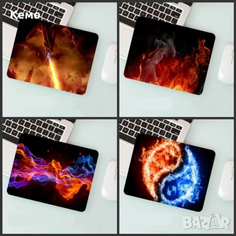 Подложка за мишка с огън