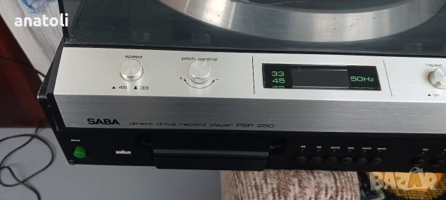 Saba psp-250 грамофон директ драйв , снимка 2 - Грамофони - 54106841