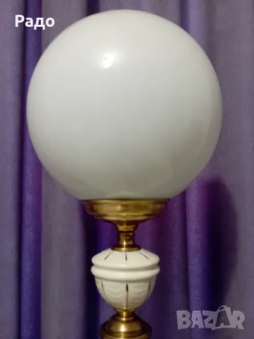 Комплект от две много големи порцеланови лампи - лампа, снимка 5 - Настолни лампи - 49177881