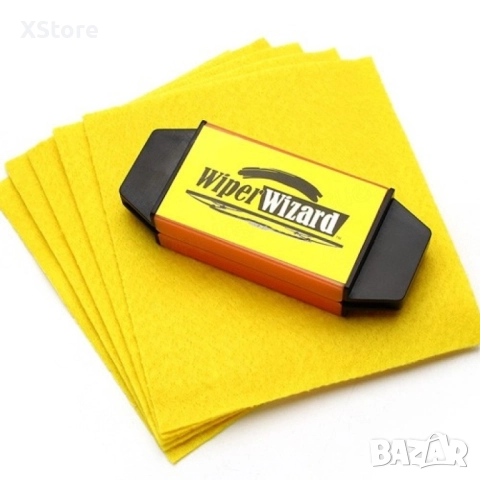 Стъклочистачка Wiper Wizard с 5 броя микрофибърни кърпички, снимка 7 - Аксесоари и консумативи - 52483060