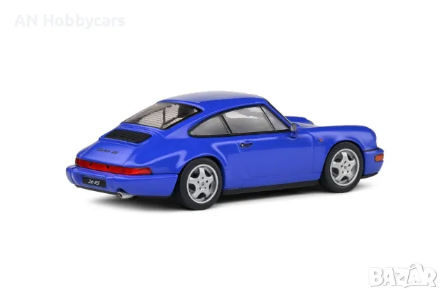 PORSCHE 964 RS BLUE 1992 1:43 SOLIDO, снимка 3 - Колекции - 48670624