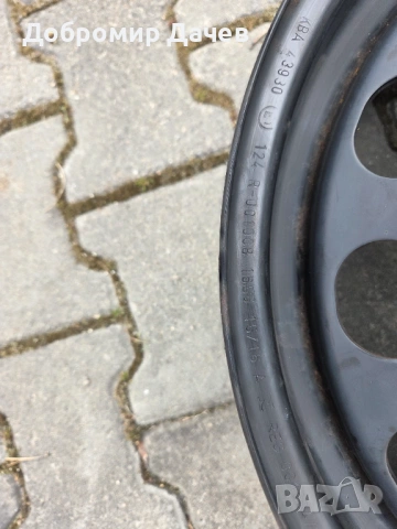 4 бр. оригинални железни джанти 5Q0601027AG, снимка 6 - Гуми и джанти - 54172364