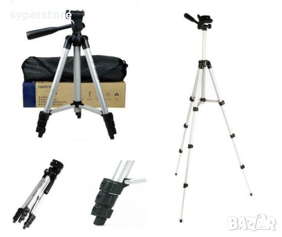 Трипод за фотоапарат, телефон, камера, телескоп и други Digital one SP00129 102см, многофункционален, снимка 2 - Селфи стикове, аксесоари - 29724715
