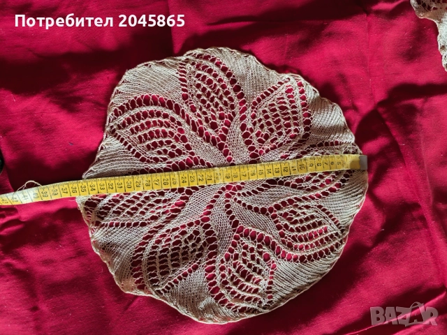 продавам ръчно плетени покривки, снимка 5 - Покривки за маси - 52423251
