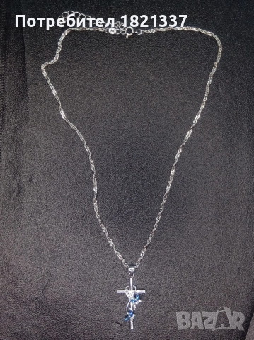 Дамско колие с кръст , снимка 5 - Колиета, медальони, синджири - 52415667