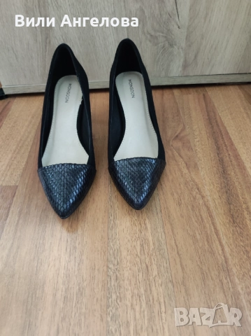 Дамски елегантни обувки- велур, снимка 3 - Дамски обувки на ток - 51665126