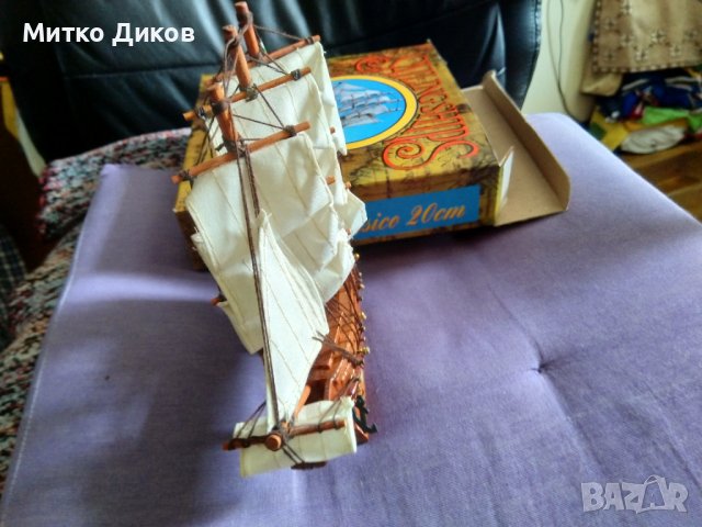Подаръчен сувенир макет на кораб нов дърво Н-195мм и размер 195х45мм, снимка 8 - Декорация за дома - 42317872