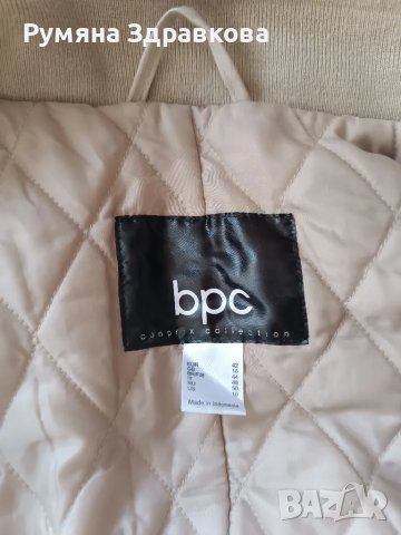 Бежово платово яке размер 42, снимка 4 - Якета - 49692353