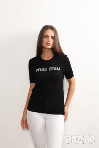 Дамски тениски Miu Miu, снимка 6 - Тениски - 49135411