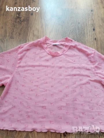 Nike - мрежеста дамска тениска Л, снимка 5 - Тениски - 51159141