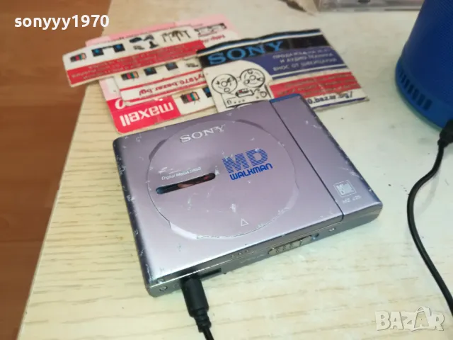 MINIDISC SONY-РАБОТИ С НОРМАЛНА БАТЕРИЯ 1,5В 2611241012, снимка 2 - Радиокасетофони, транзистори - 48109408