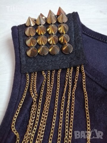 Черна рокля-туника, снимка 2 - Рокли - 21071042