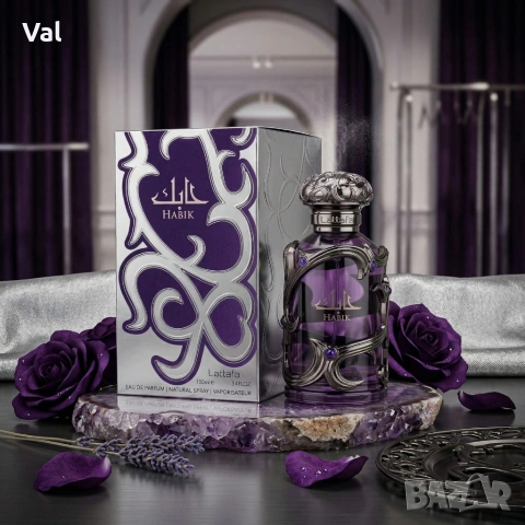 Парфюмна вода Lattafa Habik for Men 100 мл - Мъжествен аромат с нотки на лавандула, канела и пачули, снимка 6 - Унисекс парфюми - 54066919