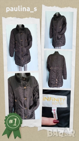 Два различни броя / Топло палто тип парка "Cecil" и "Infinity woman" / голям размер , снимка 11 - Палта, манта - 49217511