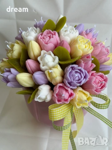 Букет от ароматни соеви свещички