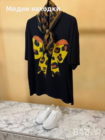 тениска с шал