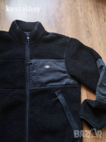 dickies mens red chute sherpa fleece jacket - мъжко шерпа яке Л, снимка 6 - Якета - 53154865