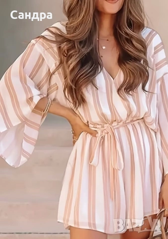 Ефирна рокля с коланче