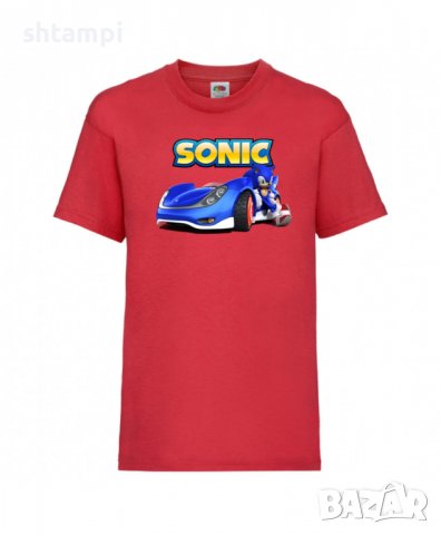 Детска Тениска Соник Sonic The Hedgehog Sonic Car Изненада,Подарък,Игра,Колата на соник, Sonic, снимка 2 - Детски тениски и потници - 37209678