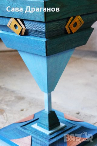 Скулптура от дърво "Синьо Вретено", снимка 8 - Други - 30205790