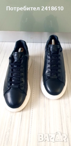 Hugo Boss Leather Mens Size 41/26см ОРИГИНАЛ! Мъжки спортно - елегантни обувки естествена кожа!, снимка 3 - Кецове - 52342982