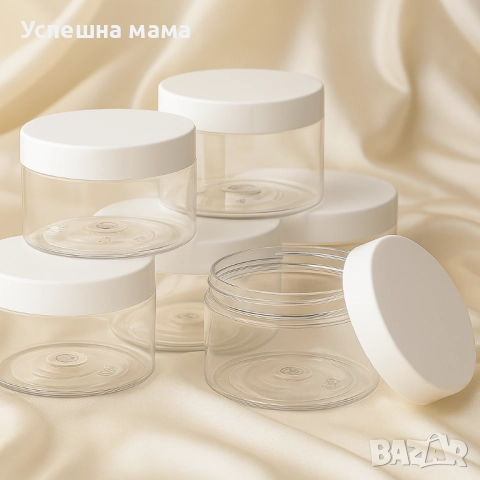 Бурканче за handmade, 120мл.с включена бяла капачка