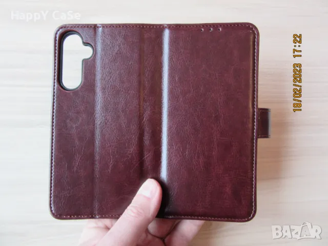 Samsung Galaxy А56 A16 A55 A35 A25 A15 A54 A34 A14 / Хоризонтален кожен калъф кейс тефтер, снимка 10 - Калъфи, кейсове - 39602490