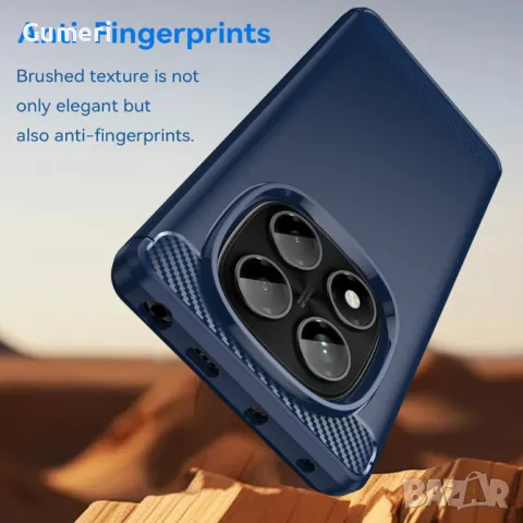 Xiaomi Redmi Note 14 Pro 4G  Противоударен Силиконов Гръб Карбон, снимка 5 - Калъфи, кейсове - 49750735