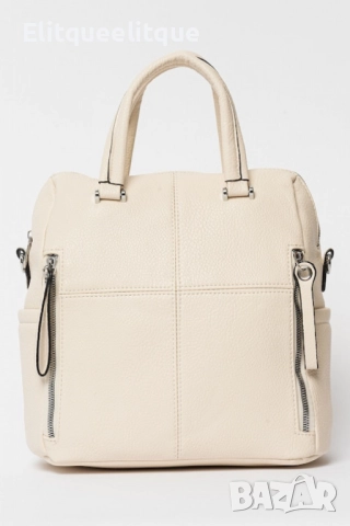 Дамска раница от еко материал с отделящи се презрамки, снимка 6 - Раници - 52346736