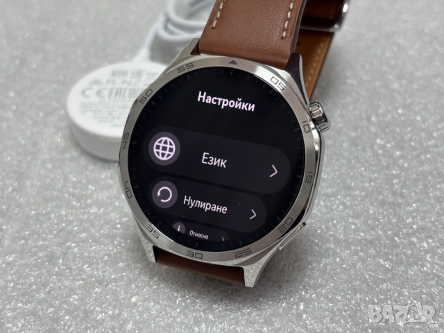 Като нов!!! Huawei Watch GT 5 46mm - Brown Leather, снимка 17 - Смарт часовници - 52693665