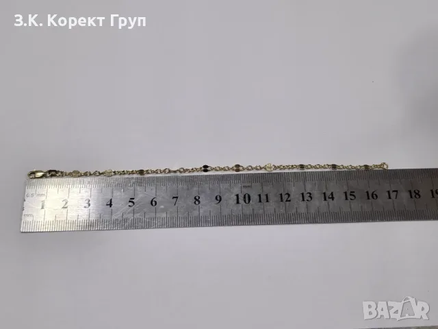 Златна гривна 14К / 2,13 гр., снимка 9 - Гривни - 55782560
