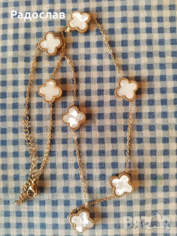 колие със естествен седеф, снимка 2 - Колиета, медальони, синджири - 50729627