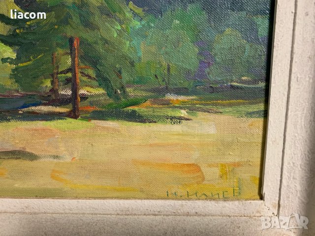 НИКОЛАЙ ИЛИЕВ голямо масло  / пейзаж, снимка 4 - Картини - 34453069