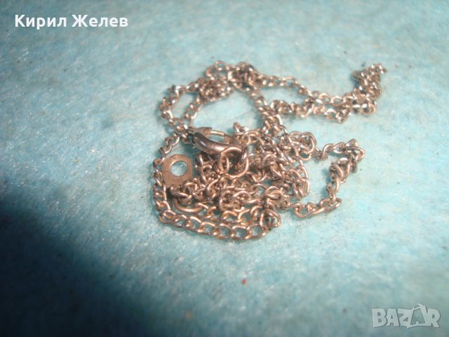 НЕЖНА СРЕБРИСТА ТЪНКА ВЕРИЖКА КОЛИЕ СИНДЖИРЧЕ 18996, снимка 5 - Колиета, медальони, синджири - 35240438