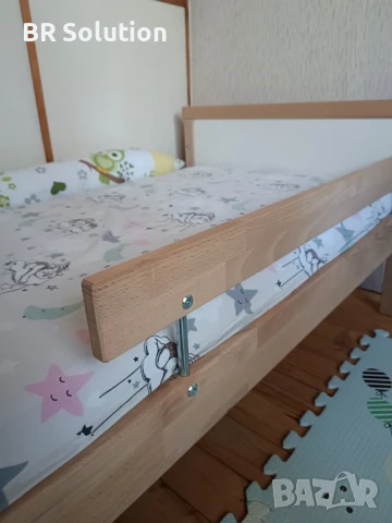 Детско легло с преграда 70x160, снимка 2 - Спални и легла - 51339961