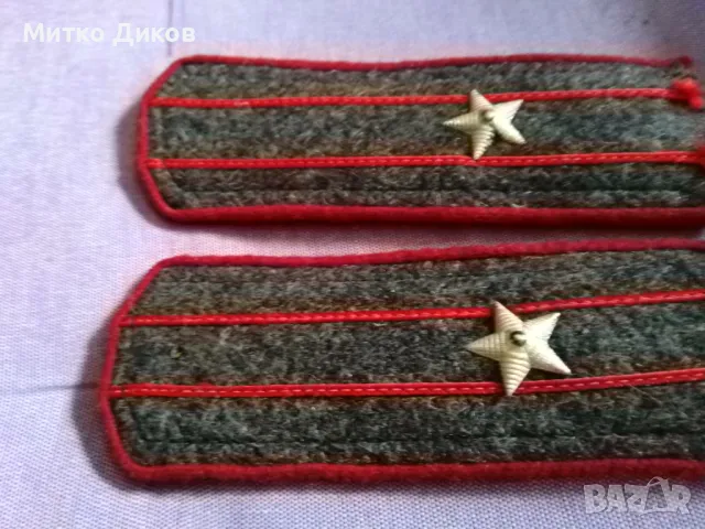 Пагони на майор от соца за зимни дрехи шаяк шинел 2 броя, снимка 3 - Антикварни и старинни предмети - 48757492