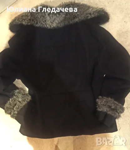 Палтенце дамско ,зимно ,черно гръдна обиколка 105 см- 16.90 лв, снимка 2 - Палта, манта - 42757258