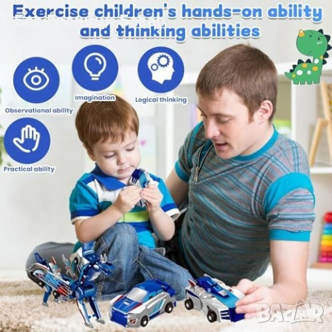 Нови Магнитни трансформиращи коли роботи Robocrash детска играчка 2 броя, снимка 4 - Коли, камиони, мотори, писти - 54349135