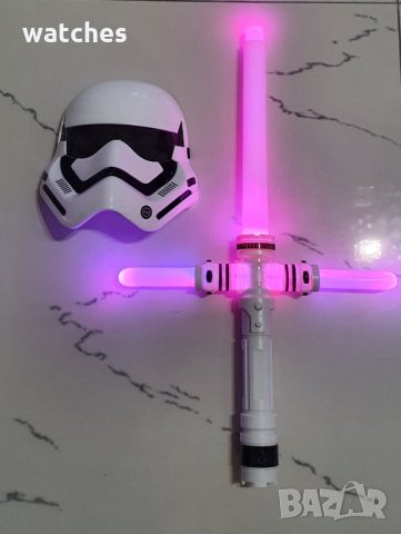 Маска светеща и светещ меч - Промо цена, снимка 4 - Образователни игри - 30888507