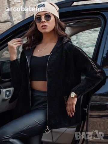 Дамско късо яке от алпака с качулка NIVE, 2цвята , снимка 6 - Якета - 47423483