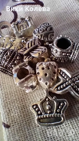Лот метални мъниста / висулки тип Pandora